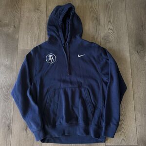 Barstool Sports Nike Hoodie Mens Small Navy Blue Sweatshirt Pullover